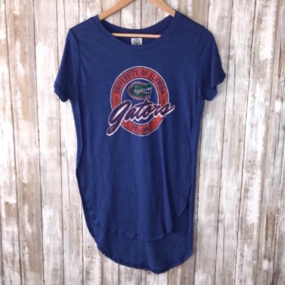 Florida Gators Women’s Small Blue High Low Tee SEC Game Day Shirt NCAA